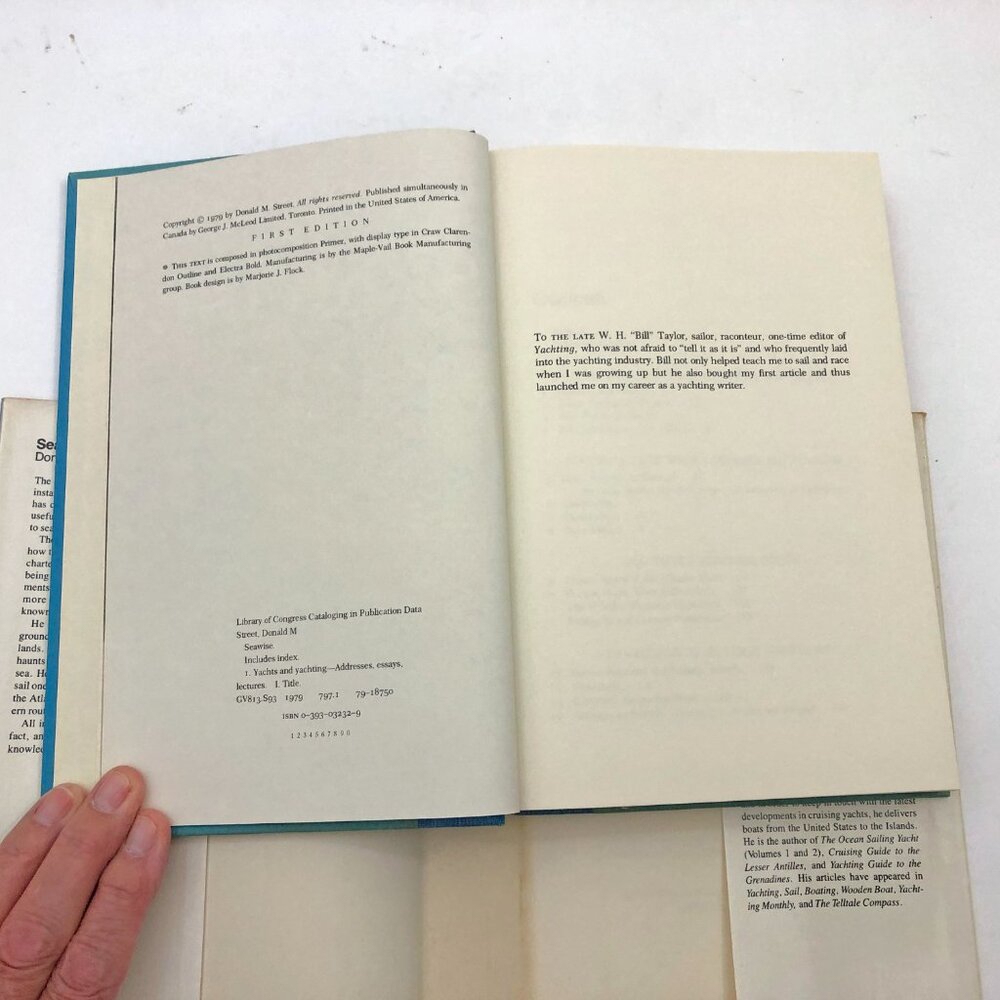 Seawise Donald M. Street HBDC First Edition Sailing 1979 Vintage - Picture 6 of 9
